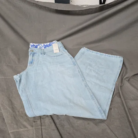HOLLISTER LOW RISE BAGGY JEANS IN LIGHT BLUE SIZE W30 LONG