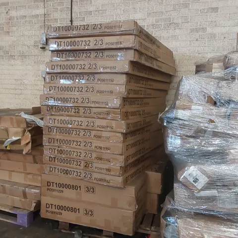 LARGE PALLET OF ASSORTED DINING TABLE PARTS