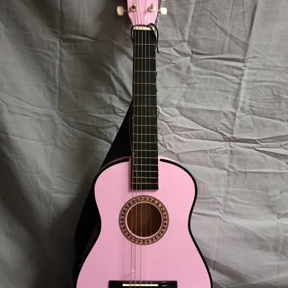 ROYAL SOUND KID'S SMALL ACOUSTIC GUITAR IN PINK
