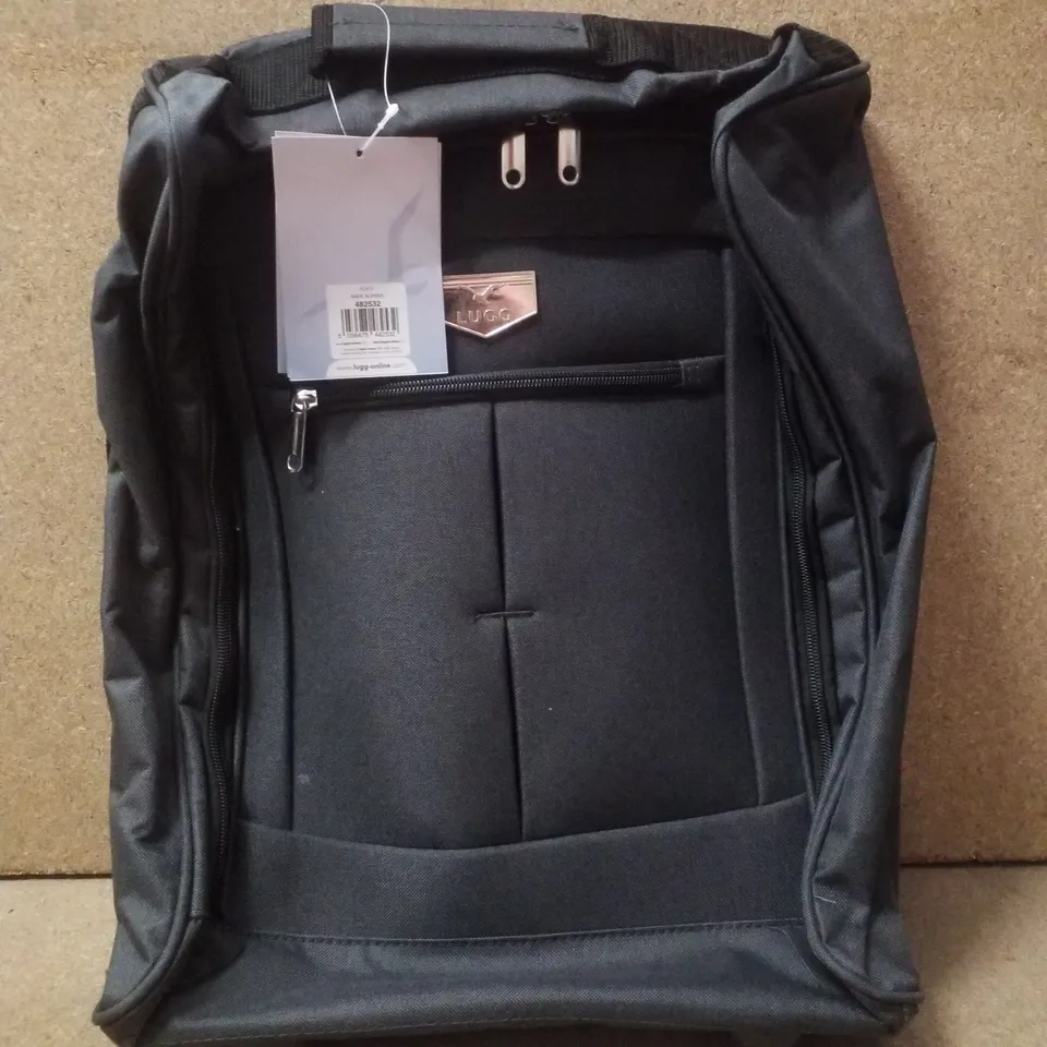 LUGG SINGLE TROLLEY SOFT CABIN BAG 44.5×35.5×19.5CM - BLACK