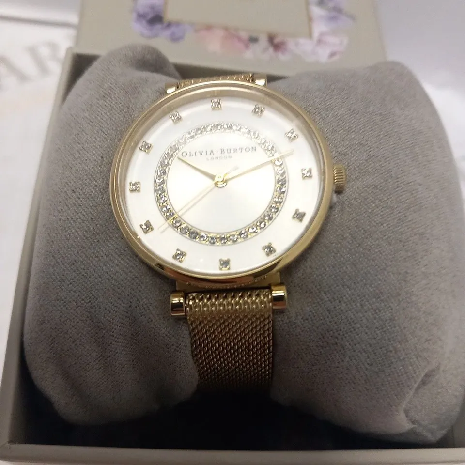 BOXED OLIVIA BURTON T BAR WRIST WATCH