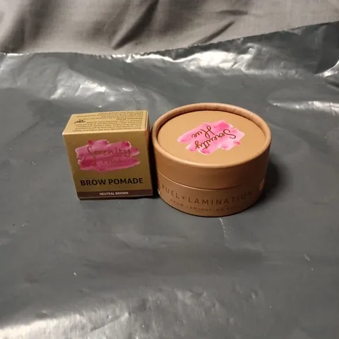 SERENITY HUE BROW POMADE (NEUTRAL BROWN) + BROW FUEL AND LAMINATION CLAY