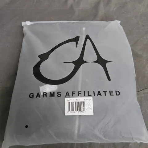 GARMS AFFILIATED BLACK ZIP-UP JACKET β LARGE