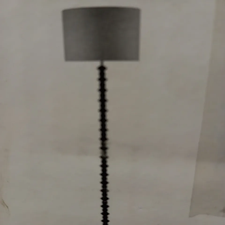 DAR LIGHTING AZANA FLOOR LAMP - BLACK ASH FINISH