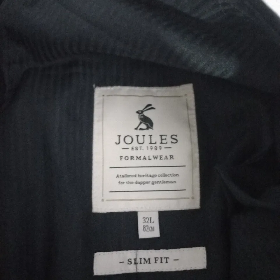 JOULES SLIM FIT FORMAL WOOL TROUSERS– NAVY, UK 32L