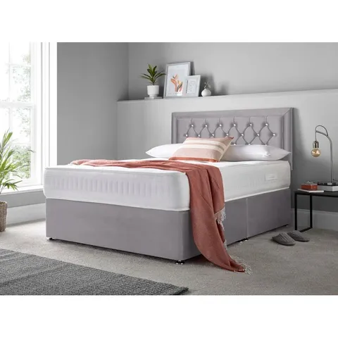 MACUNGIE DOUBLE DIVAN BED SET AND MATTRESS 