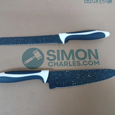 FLAVORSTONE 2-PIECE KNIFE SET – CHEF'S KNIFE & BREAD KNIFE