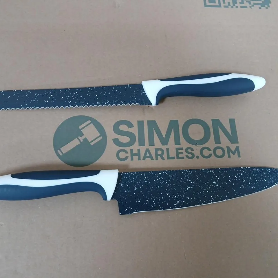 FLAVORSTONE 2-PIECE KNIFE SET – CHEF'S KNIFE & BREAD KNIFE