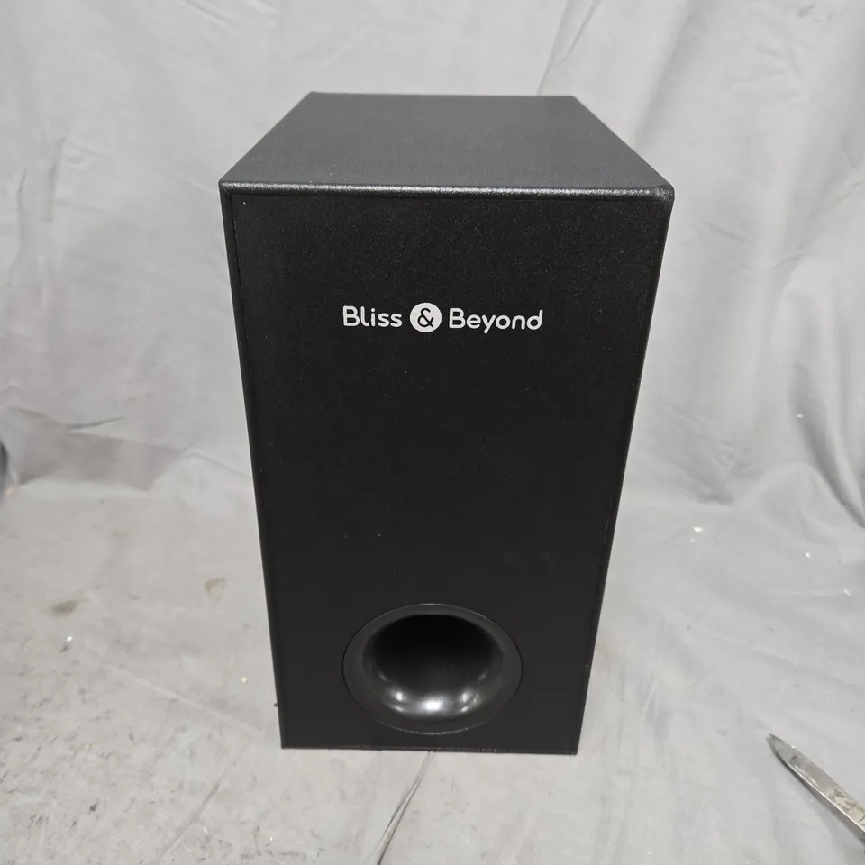 BLISS & BEYOND SONICEDGE SUBWOOFER – BLACK, BOXED