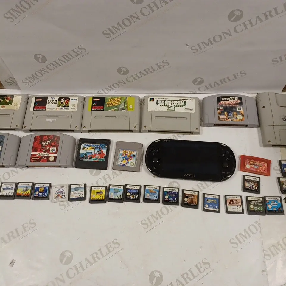 LOT OF APPROXIMATELY 25 OLD CONSOLE GAMES TO INCLUDE PS2 FINAL FANTASY X, GAMECUBE RED FACTION 2, AND SEGA GENESIS STREETS OF RAGE ETC.