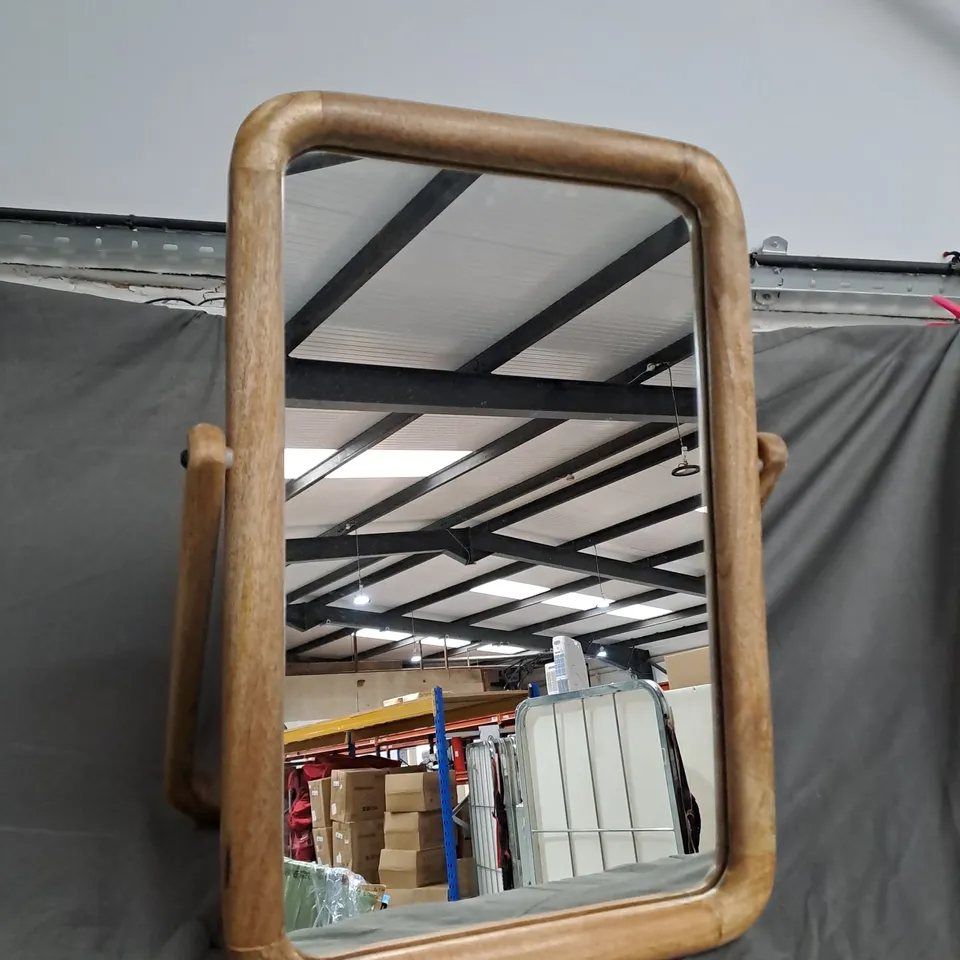 BOXED BEDSIDE MIRROR 