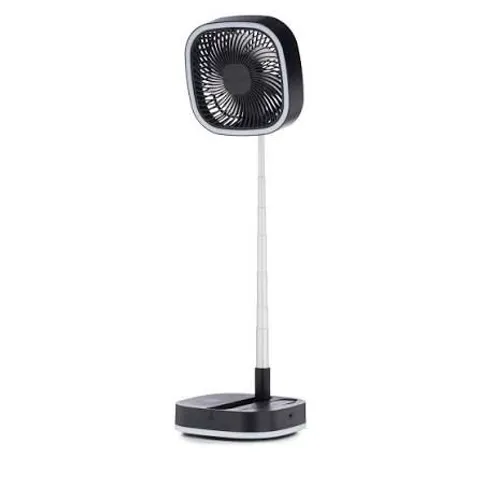 BOXED BELL AND HOWELL RECHARGEABLE DESK AND FLOOR FAN WITH PHONE CHARGER