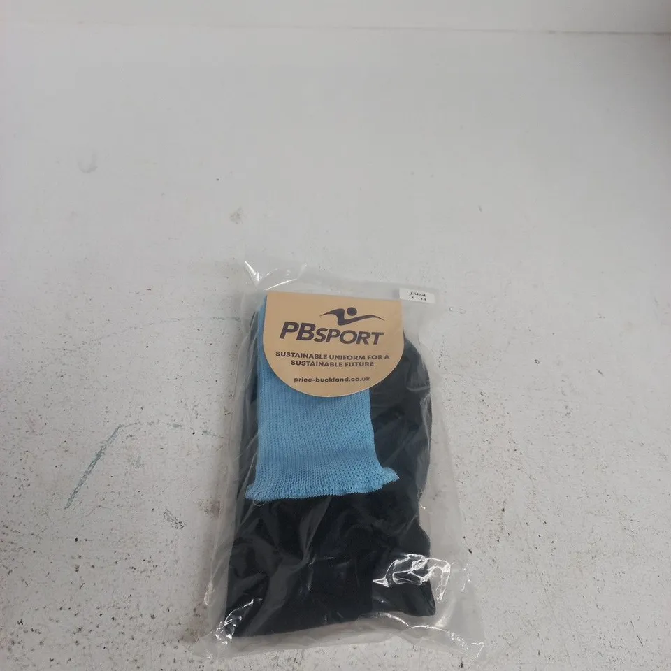 PBSPORT ELASTICATED FINE KNIT BLUE/BLACK LARGE 6 - 11
