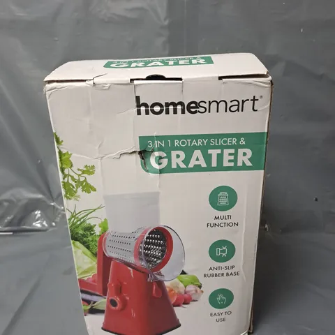 HOMESMART 3-IN-1 ROTARY SLICER AND GRATER