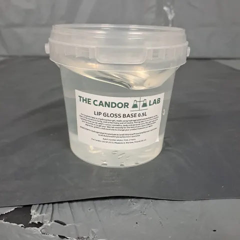 BOX OF APPROXIMATELY 10 TUBS OF LIP GLOSS BASE 500ML