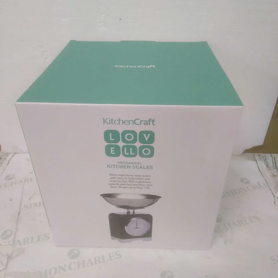 4 BRAND NEW BOXED KITCHEN CRAFT LOVELLO MECHANICAL KITCHEN SCALES 