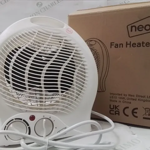 BOXED NEO FAN HEATER IN WHITE