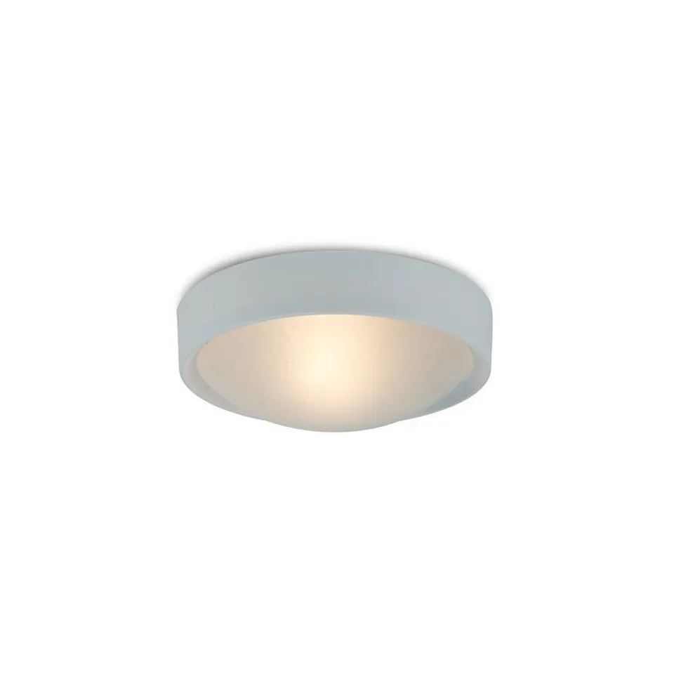 1-LIGHT FLUSH MOUNT FIXTURE WHITE FINISH 