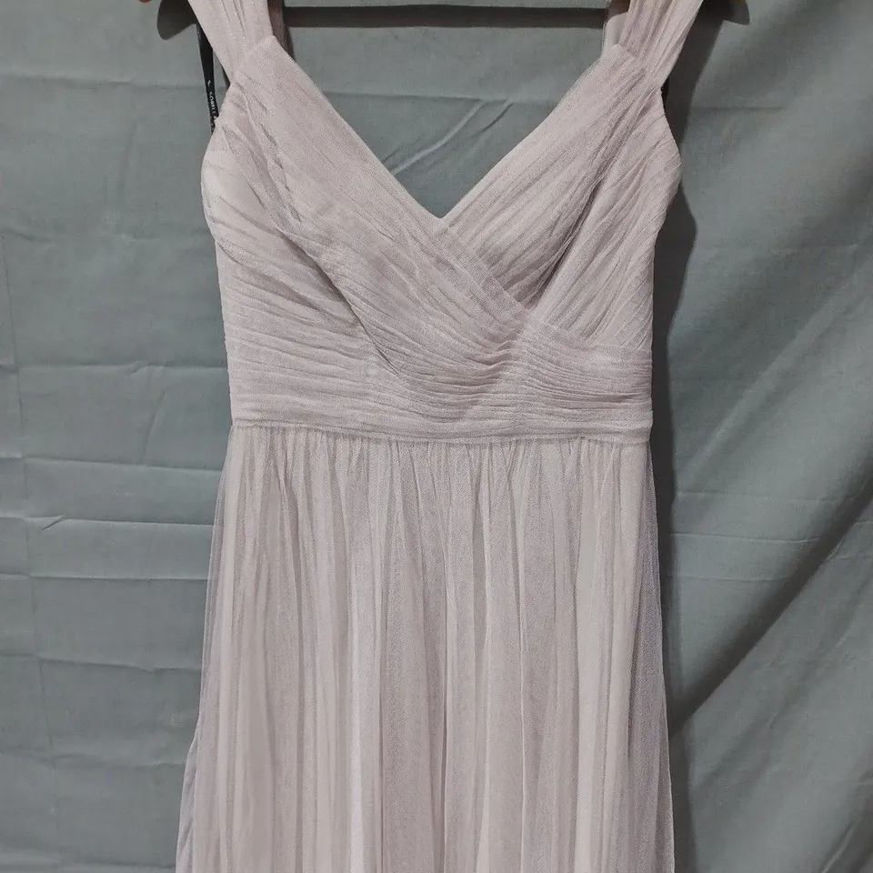 SORELLA VITA MESH LAYER BACK ZIP SHOULDER STRAP DRESS IN STAR - SIZE UK 14