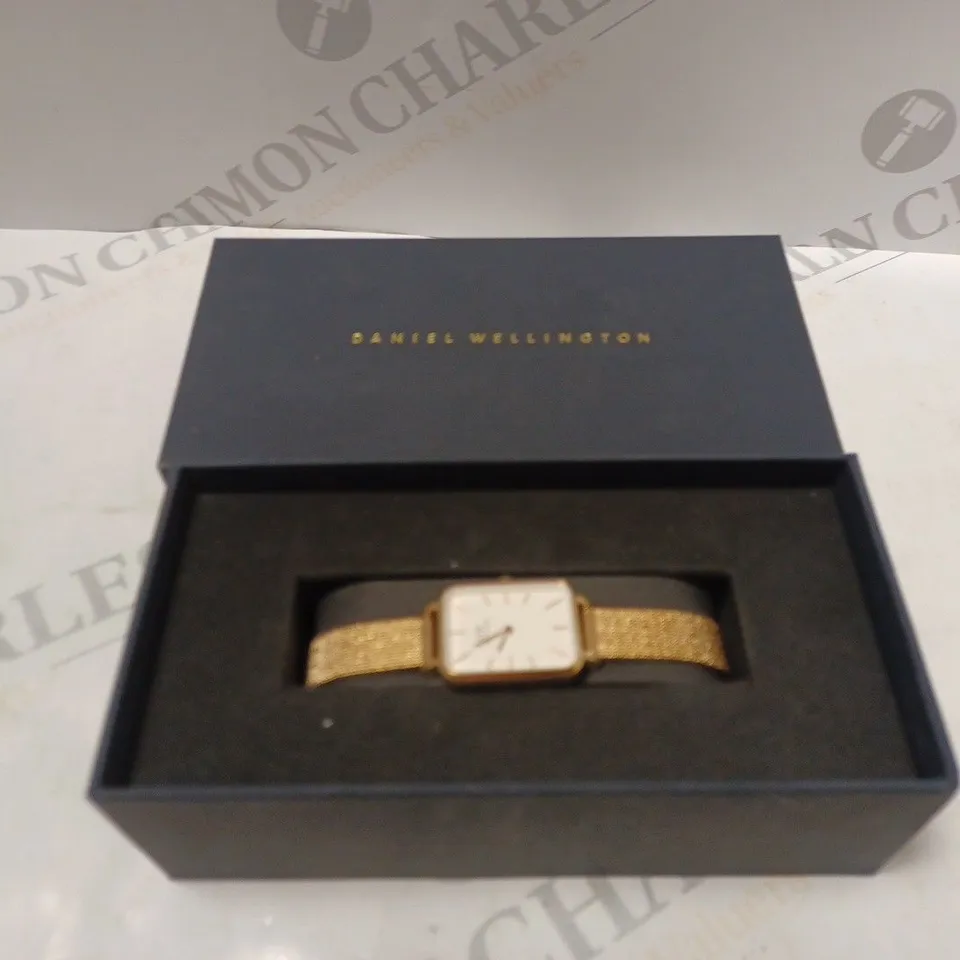 DANIEL WELLINGTON GOLD SQAURE WATCH 