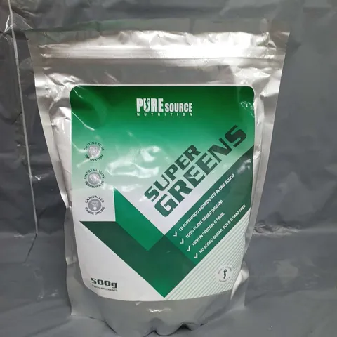 PURE SOURCE NUTRITION SUPER GREENS POWDER 500G