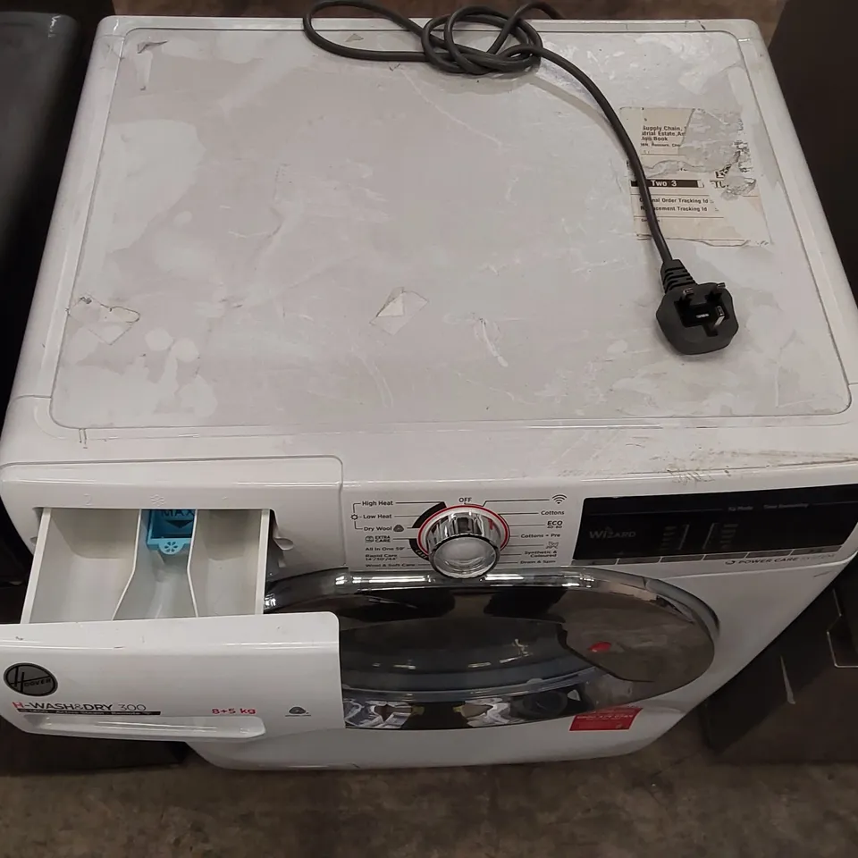 HOOVER H3DS 4855TACE 8KG/5KG 1400 SPIN WASHER DRYER WHITE - UNPROCESSED RAW RETURN 