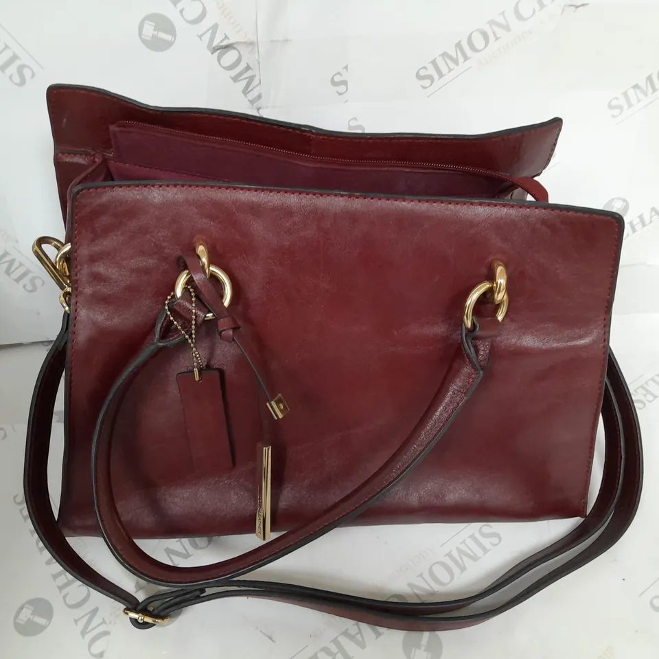 WILSON LEATHER CHERRY RED LEATHER BAG