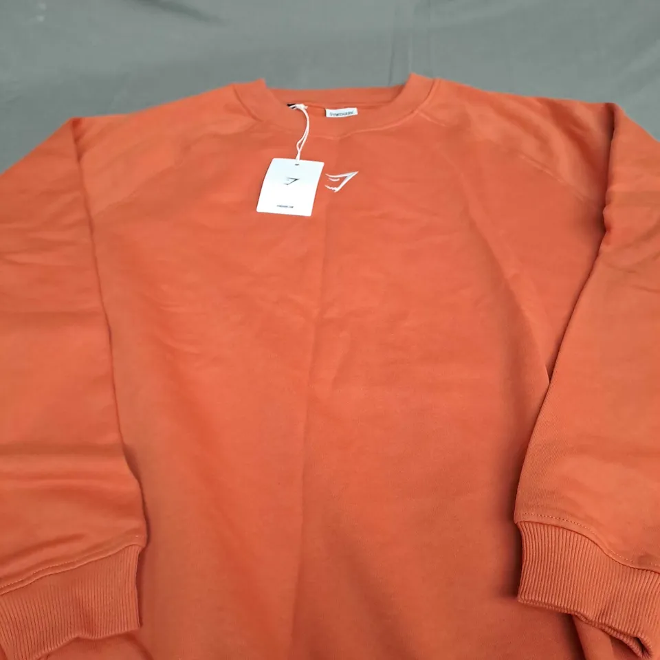 GYMSHARK TRAINING OVERSIZED FLEECE SWEATSHIRT - LARGE