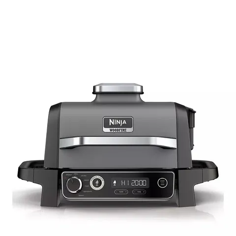 BOXED NINJA WOODFIRE ELECTRIC BBQ GRILL & SMOKER OG701UK