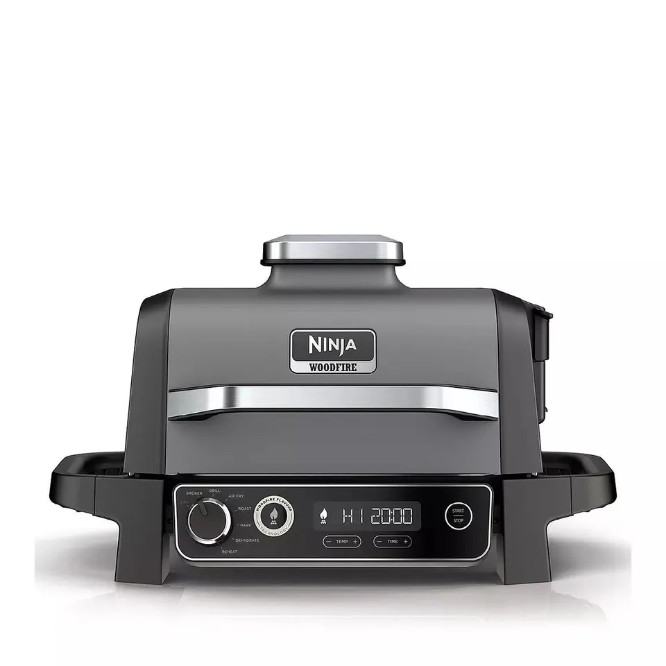 BOXED NINJA WOODFIRE ELECTRIC BBQ GRILL & SMOKER OG701UK RRP £349