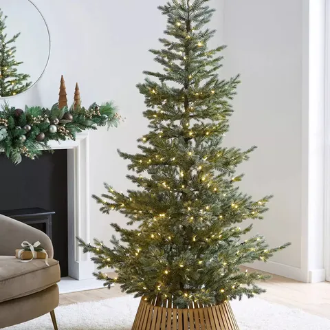 BOXED 6FT ELEGANCE PRE LIT CHRISTMAS TREE - COLLECTION ONLY