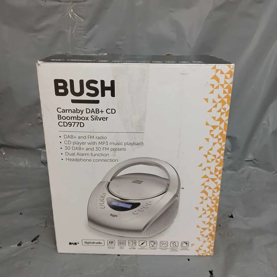 BUSH CARNABY DAB+ CD BOOMBOX - SILVER - CD977D