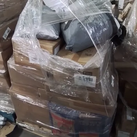 PALLET CONTAINING VARIOUS ASSORTED BOXED ITEMS TO INCLUDE: CEILING LAMPS, BOXED FURNITURE ETC.