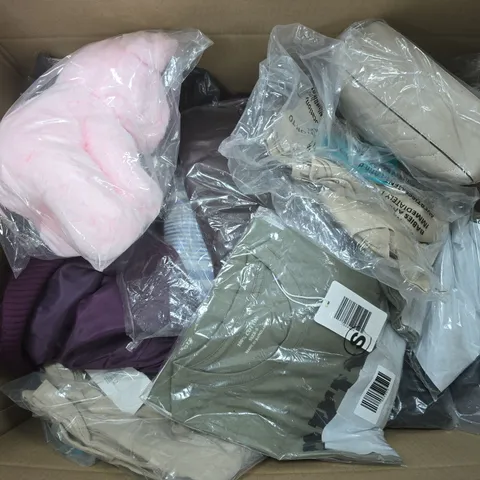 APPROXIMATELY 20 ASSORTED CLOTHING ITEMS IN VARIOUS SIZES, COLOURS & STYLES TO INCLUDE BRANDS SUCH AS NICOLE BROWN, BELLA BODIES, EMLLY, ETC - COLLECTION ONLY
