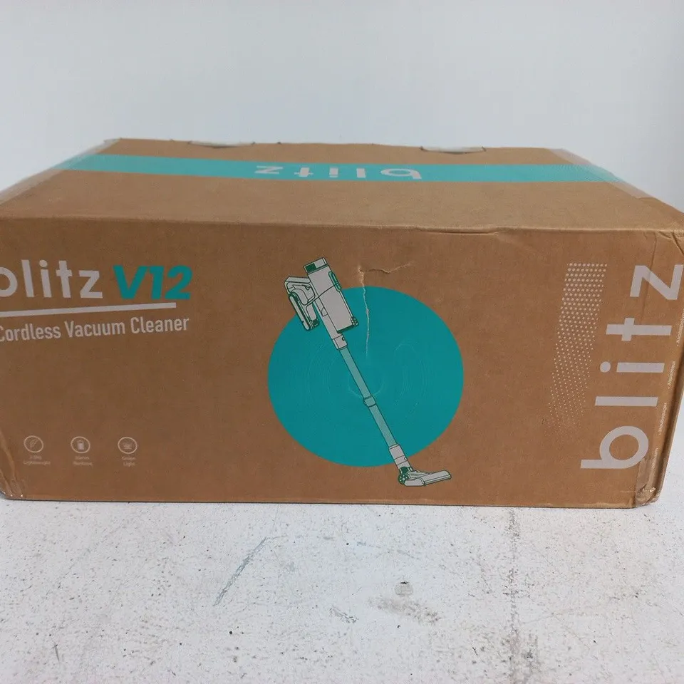 BOXED BLITZ V12 CORDLESS VACUUM CLEANER - BLACK