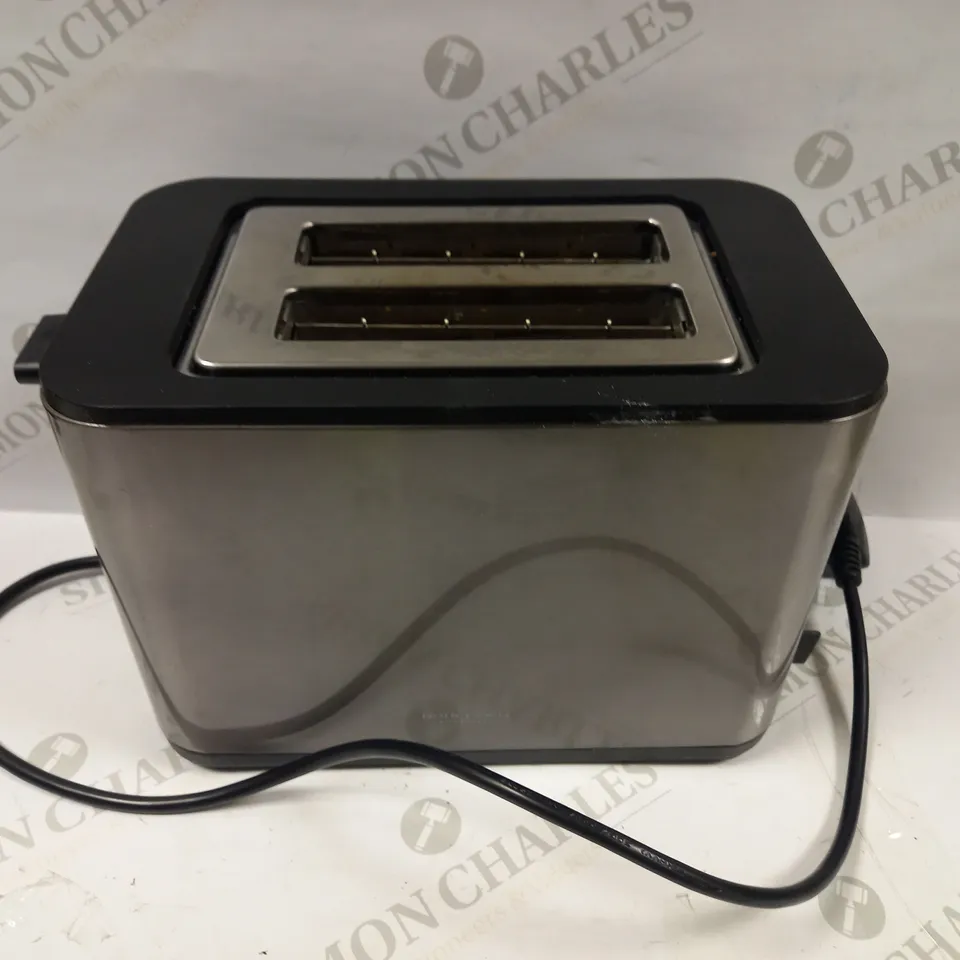 JOHN LEWIS 2-SLICE TOASTER IN GUN METAL COLOUR