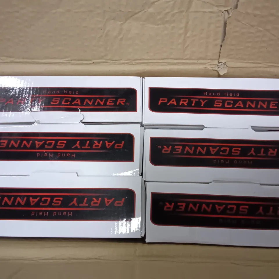 LOT OF 6 BOXED HANDHELD PARTY SCANNERS