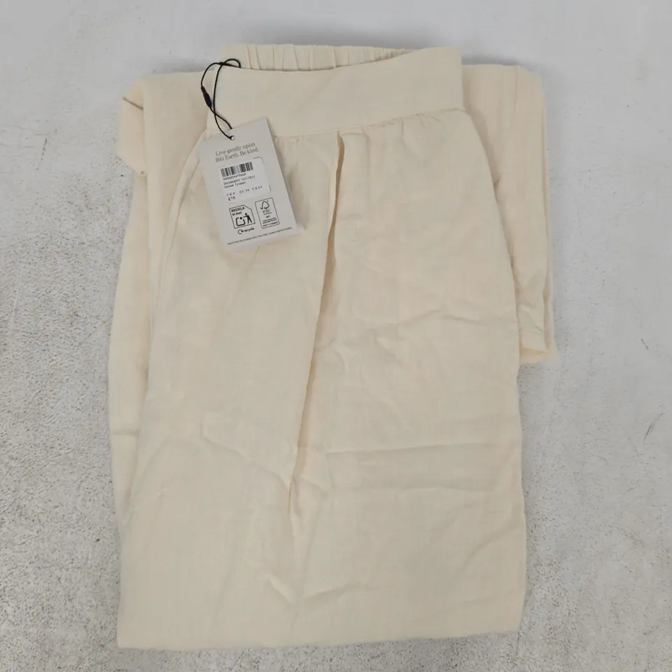 NOBODY'S CHILD JERROW TROUSERS IN NEUTRAL SIZE UK 8