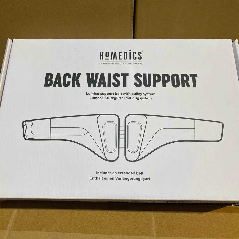 BOX OF 8 X HOMEDICS BACK WAIST SUPPORT