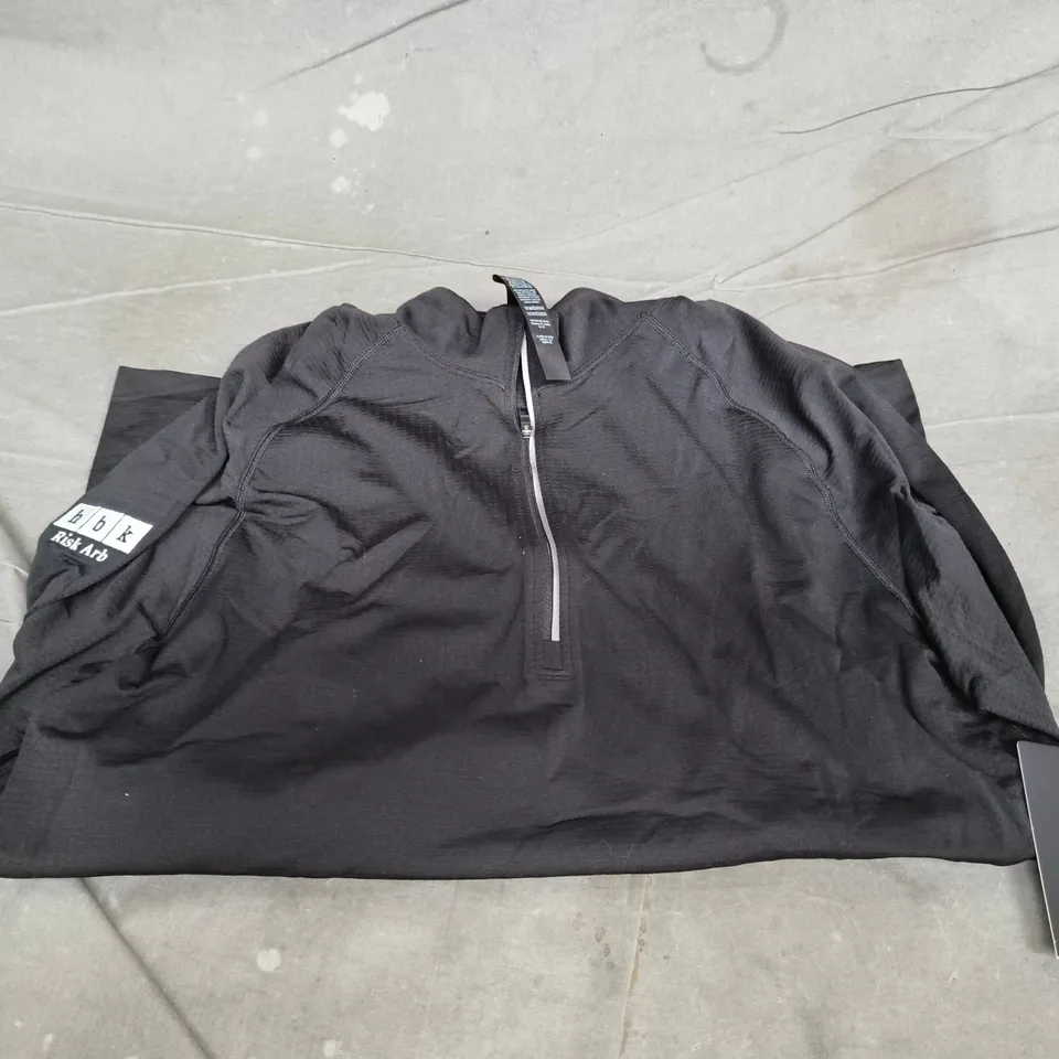 HBK BLACK ZIP-FRONT JACKET SIZE L