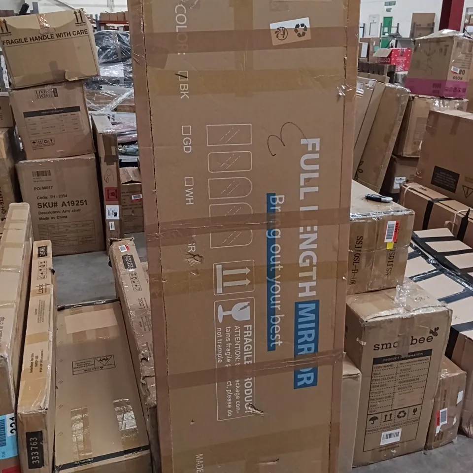BOXED FULL LENGTH MIRROR - BLACK (1 BOX)
