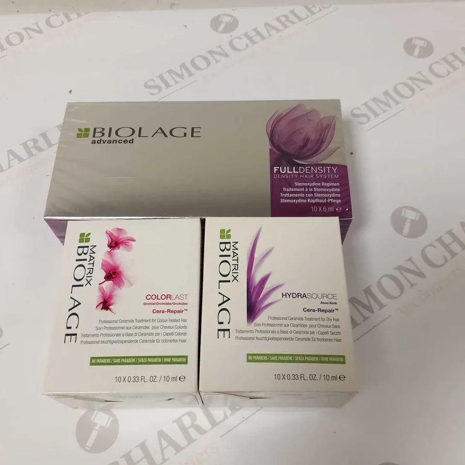 APPROXIMATELY 12 BIOLAGE MIXED CARE PRODUCTS 