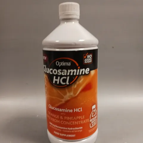 SEALED OPTIMA GLUCOSAMINE HCL FOOD SUPPLEMENT - ORANGE & PINEAPPLE 1L