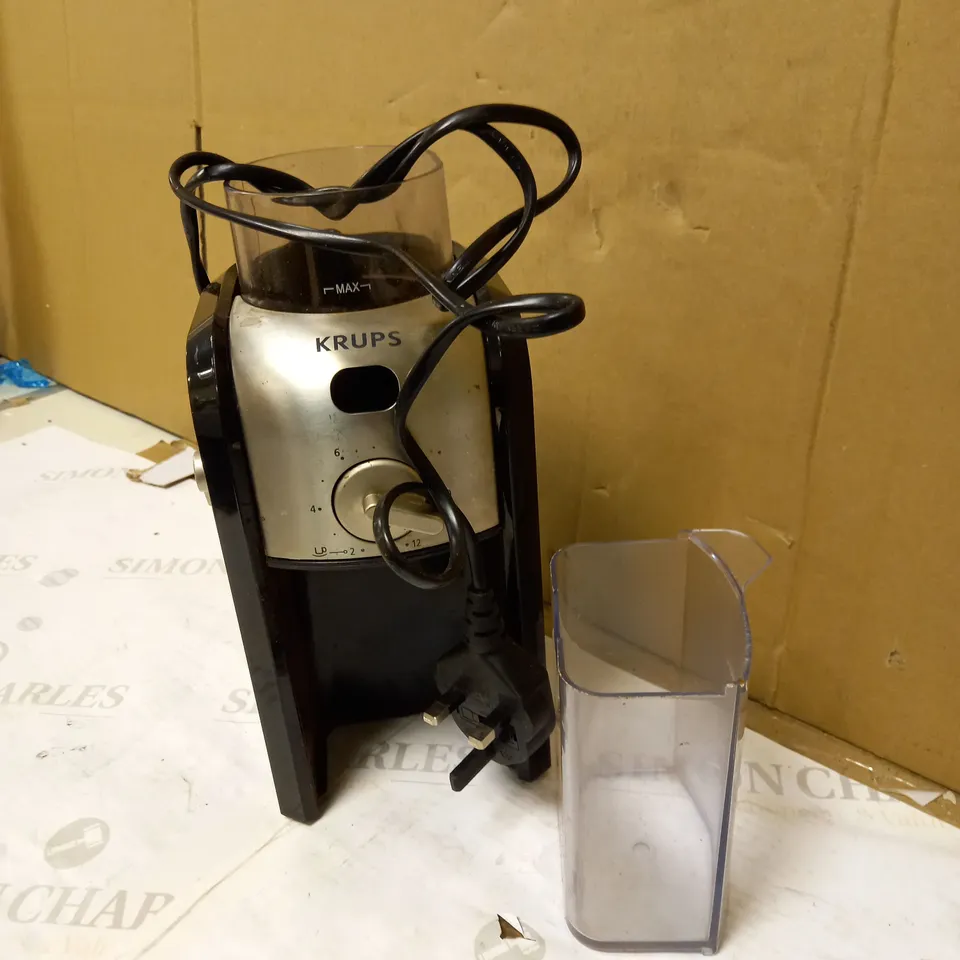 KRUPS GVX231 EXPERT BURR GRINDER FOR COFFEE BEANS