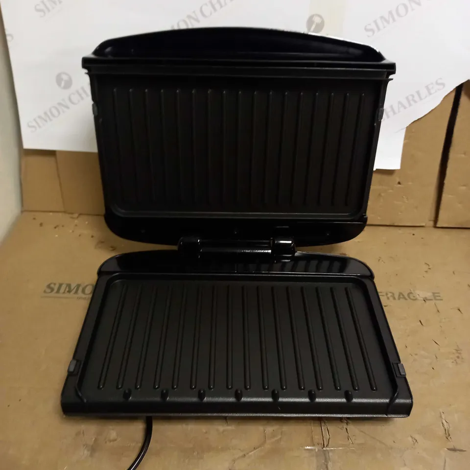 GEORGE FOREMAN MEDIUM REMOVABLE PLATES GRILL 24330, BLACK