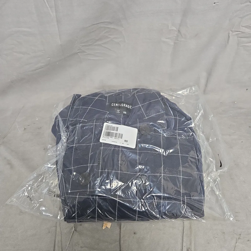 CENTIGRADE CHECKED TRENCH NAVY/CREAM SIZE EXTRA SMALL