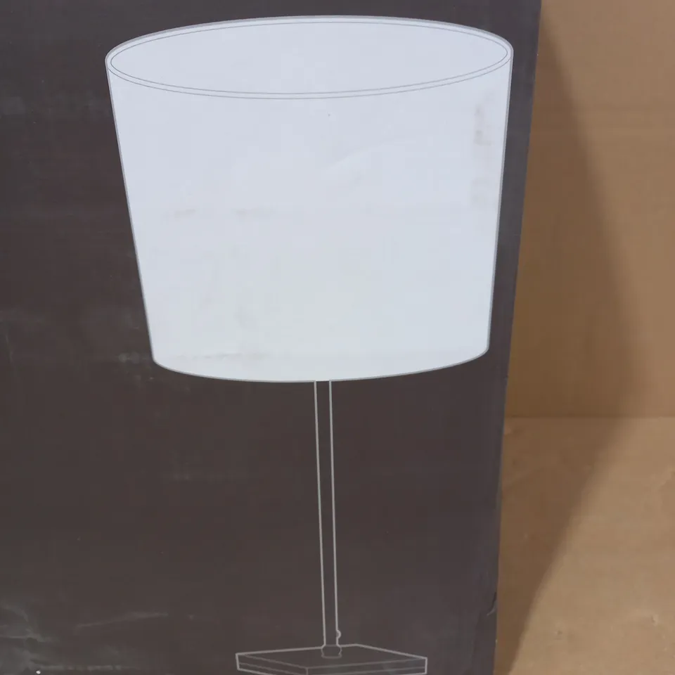 JOHN LEWIS JACK SLATE BASE NATURAL LINEN SHADE TABLE LAMP