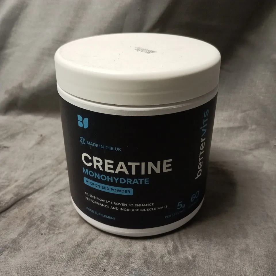 BETTERVITS CREATINE MONOHYDRATE POWDER (60 SERVINGS)