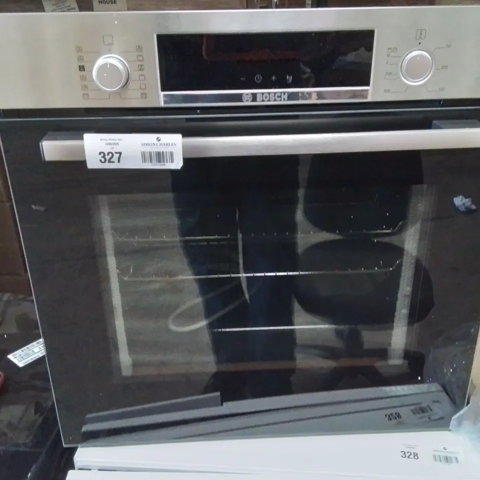 BOSCH SERIES 4 HQA574BS3B BUILT-IN ELECTRIC SINGLE OVEN WITH PYROLYTIC CLEANING - STAINLESS STEEL - A+ RATED