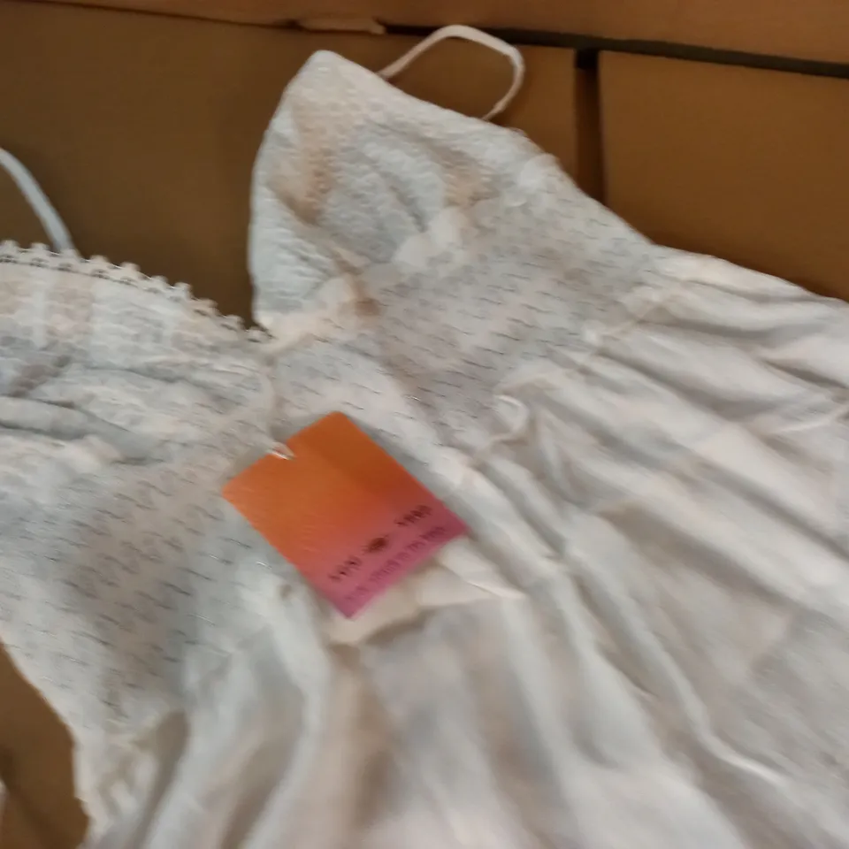RIVER ISLAND SUN SHOP WIDE LEG PLAYSUIT - M